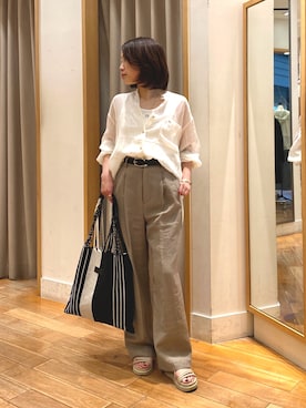 森まどかさん(レディース・153cm)の春コーディネート