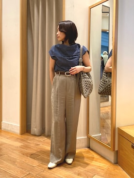 森まどかさん(レディース・153cm)の春コーディネート