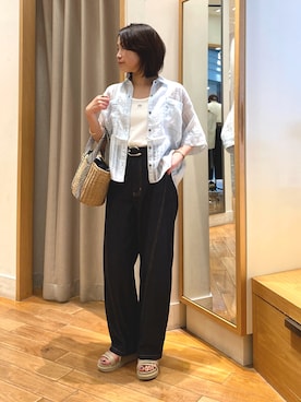 森まどかさん(レディース・153cm)の夏コーディネート