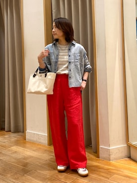 森まどかさん(レディース・153cm)の春コーディネート