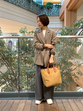 森まどかさん（レディース・153cm）の秋コーディネート