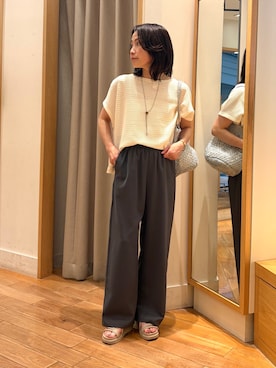森まどかさん(レディース・153cm)の夏コーディネート