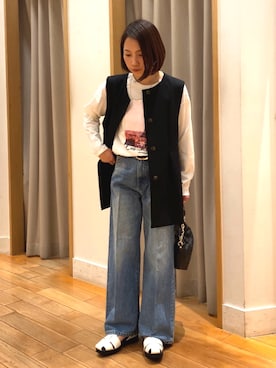 森まどかさん（レディース・153cm）の春コーディネート