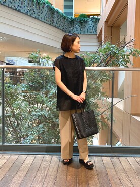 森まどかさん（レディース・153cm）の夏コーディネート