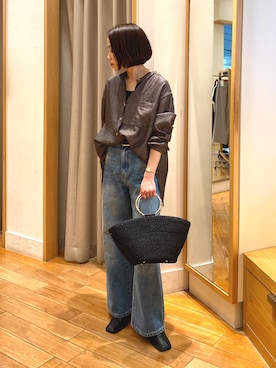 森まどかさん（レディース・153cm）の春コーディネート