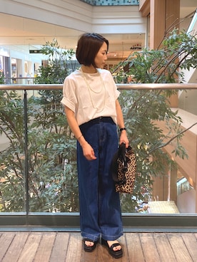 森まどかさん（レディース・153cm）の夏コーディネート