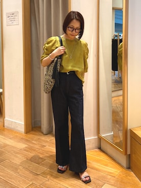 「シンフルコーデ」｜森まどかさん（レディース・153cm）の夏コーディネート