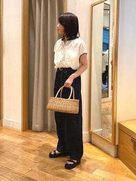 森まどかさん(レディース・153cm)の夏コーディネート