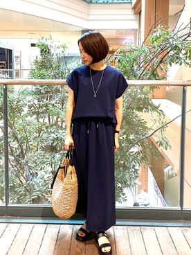 森まどかさん（レディース・153cm）の夏コーディネート