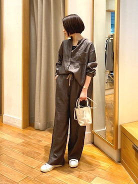 森まどかさん（レディース・153cm）の春コーディネート