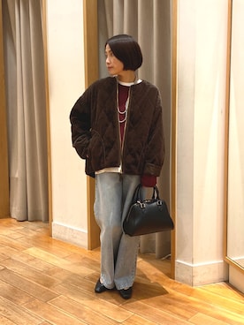 森まどかさん(レディース・153cm)の秋コーディネート