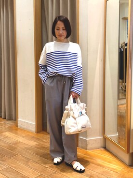 森まどかさん（レディース・153cm）の春コーディネート