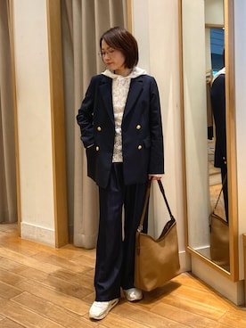 森まどかさん（レディース・153cm）の春コーディネート