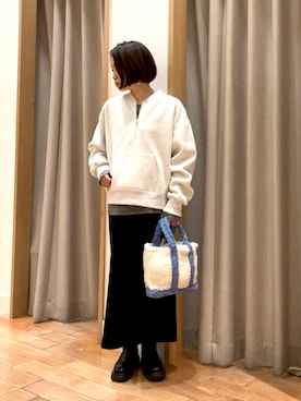 森まどかさん（レディース・153cm）の冬コーディネート