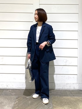 森まどかさん（レディース・153cm）の春コーディネート