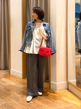 森まどかさん（レディース・153cm）の春コーディネート