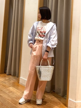 森まどかさん（レディース・153cm）の春コーディネート