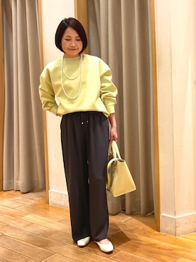 森まどかさん（レディース・153cm）の冬コーディネート