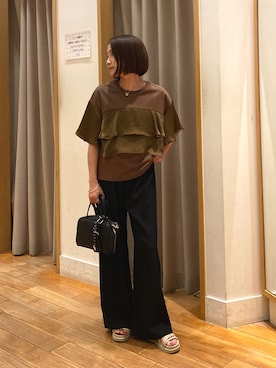 森まどかさん(レディース・153cm)の夏コーディネート