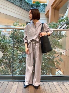 森まどかさん（レディース・153cm）の冬コーディネート