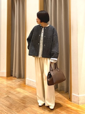 森まどかさん（骨格ナチュラル・レディース・153cm）の秋コーディネート