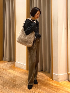 「オフィススタイル」｜森まどかさん（レディース・153cm）の秋コーディネート