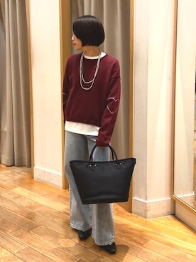 森まどかさん(レディース・153cm)の秋コーディネート