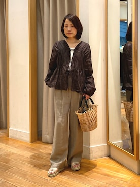 森まどかさん（レディース・153cm）の春コーディネート