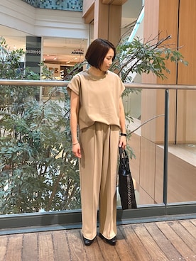 「Moon Bird（ムーンバード）のアイテム」を使った、森まどかさん（レディース・153cm）の夏コーディネート