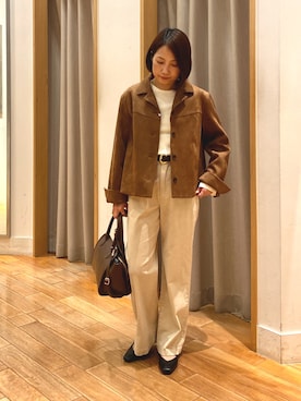 森まどかさん（レディース・153cm）の秋コーディネート