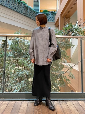 森まどかさん（レディース・153cm）の秋コーディネート