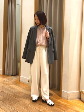 森まどかさん（レディース・153cm）の春コーディネート