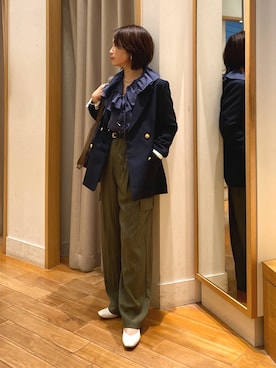 森まどかさん（レディース・153cm）の春コーディネート