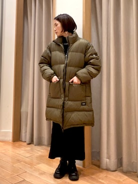 森まどかさん（レディース・153cm）の冬コーディネート