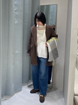 「チュール」｜「アイテム（その他アウター）」を使った、wataさん（レディース・164cm）の秋コーディネート