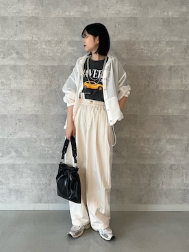 「春服」｜「アイテム（ブルゾン）」を使った、wataさん（レディース・164cm）の春コーディネート