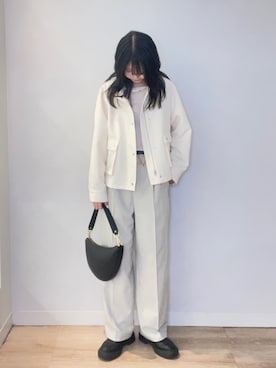 「NOLLEY’S Sophi（ノーリーズソフィ）のアイテム（ブルゾン）」を使った、wataさん（レディース・164cm）の春コーディネート