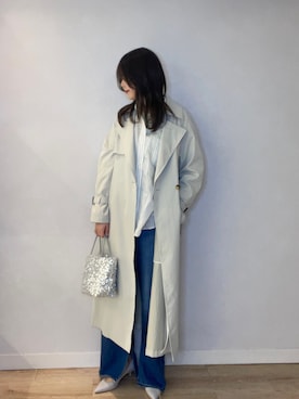 「NOLLEY’S Sophi（ノーリーズソフィ）のアイテム（トレンチコート）」を使った、wataさん（レディース・164cm）の冬コーディネート