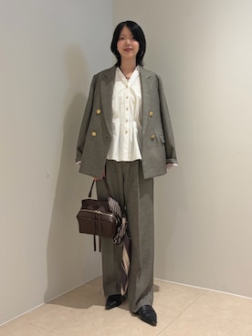 「NOLLEY’S（ノーリーズ）のアイテム」を使った、wataさん（レディース・164cm）の秋コーディネート