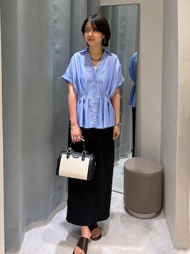 「NOLLEY’S（ノーリーズ）のアイテム」を使った、wataさん（レディース・164cm）の夏コーディネート