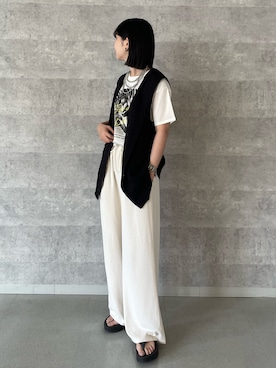 「アイテム（その他シューズ）」を使った、wataさん（レディース・164cm）の夏コーディネート