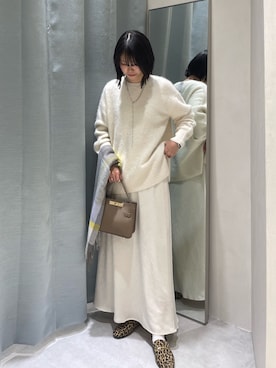 「クリスマス」｜「アイテム（アクセサリー）」を使った、wataさん（レディース・164cm）の冬コーディネート