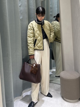 「アイテム（チャーム）」を使った、wataさん（レディース・164cm）の秋コーディネート