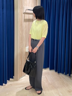 「アイテム（ネックレス、ホワイト系）」を使った、wataさん（レディース・164cm）の夏コーディネート