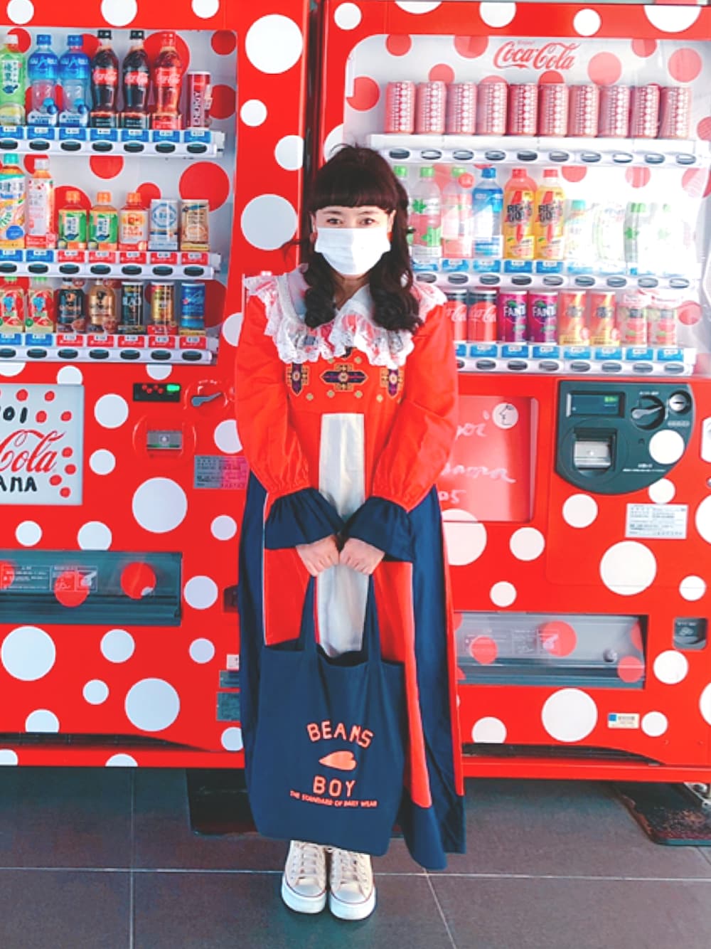 「CONVERSEの《CONVERSE》ALLSTAR US OX（スニーカー、ホワイト系）」を使った、れれこさん（レディース・154cm）の夏コーディネートの1枚目の写真