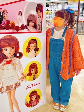「アイテム（オールインワン・サロペット）」を使った、れれこさん（レディース・154cm）の夏コーディネート