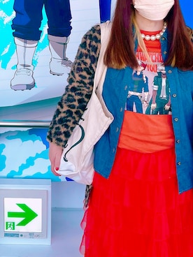 「アイテム（ノーカラーコート）」を使った、rerekoooさん（レディース・154cm）の夏コーディネート