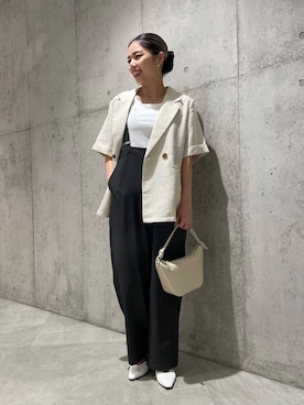 「REMME（レメ）のアイテム」を使った、カワノさん（レディース・161cm）の夏コーディネート