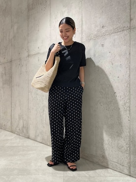「SonnyLabel」｜「アイテム（シューズ）」を使った、カワノさん（レディース・161cm）の夏コーディネート