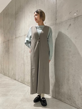 「ARTESANOS（アルテサノス）のARTESANOS　ビットローファー（ローファー）」を使った、カワノさん（レディース・161cm）の秋コーディネート